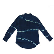 Equipment silk button down blouse with tie-dye 