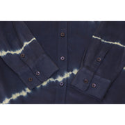 Equipment silk button down blouse with tie-dye 