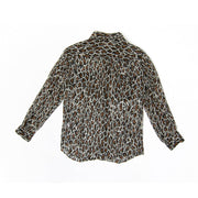 Equipment Silk Blouse with Leopard Print