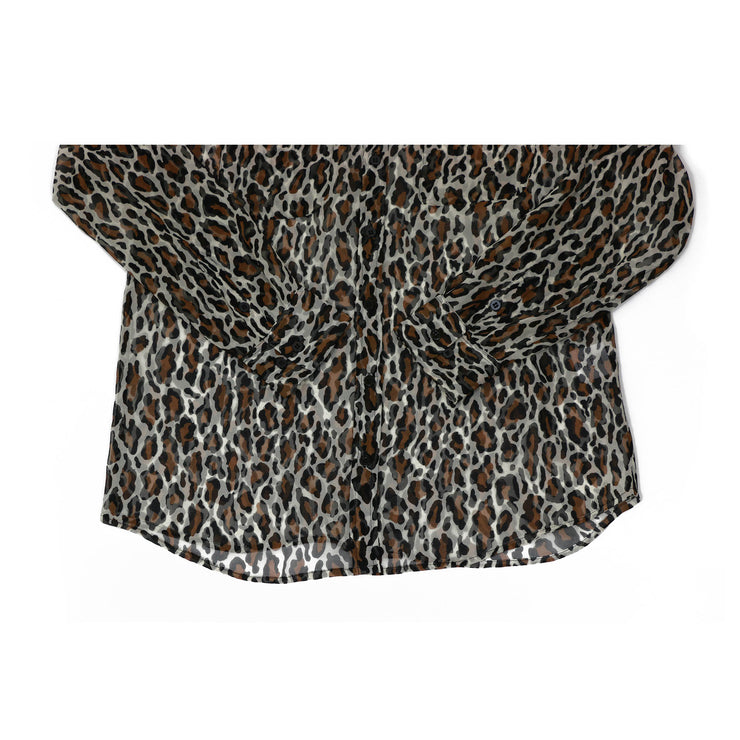 Equipment Silk Blouse with Leopard Print