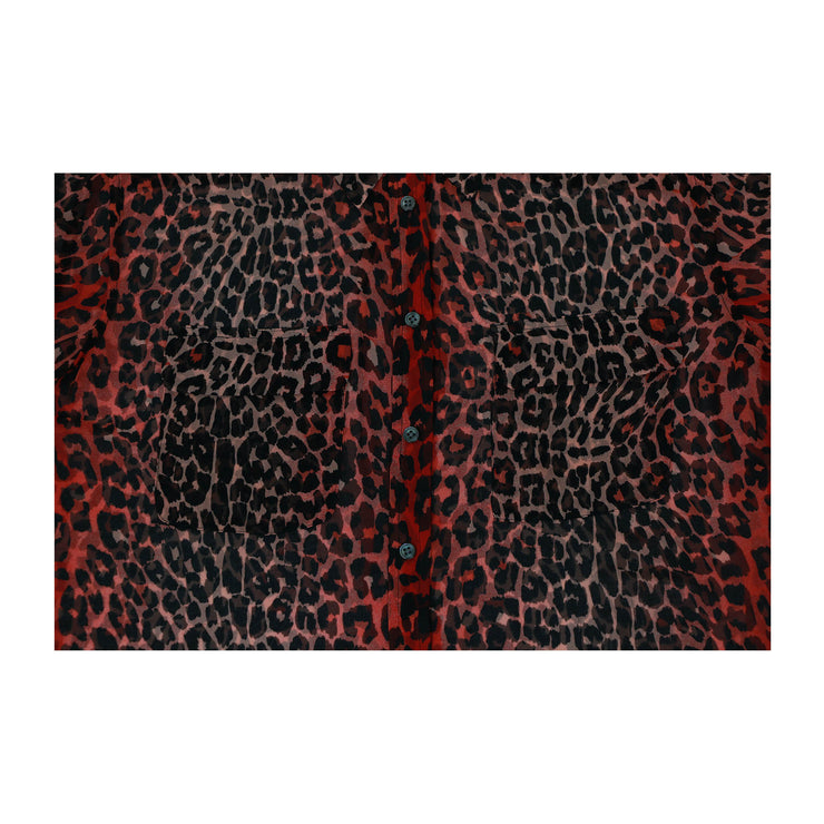 Equipment Shirt with Red leopard print 