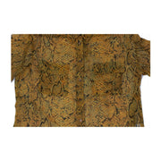 Equipment Shirt with Snakeskin Print in Yellow