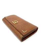 Fendi Snakeskin Wallet Brown