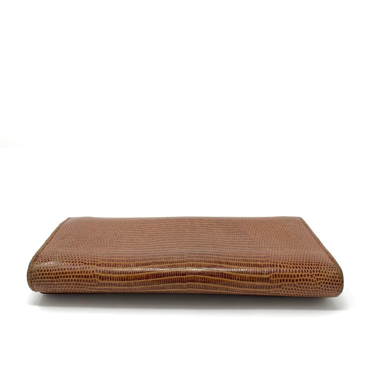 Fendi Snakeskin Wallet Brown