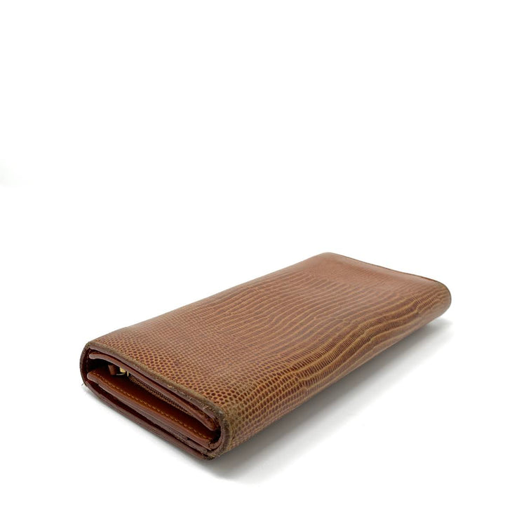 Fendi Snakeskin Wallet Brown