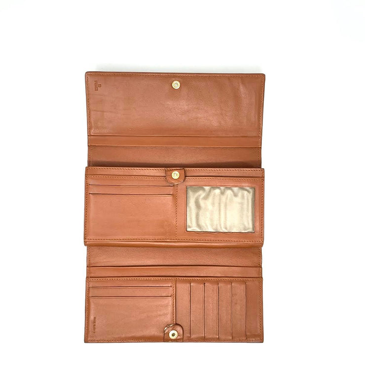 Fendi Snakeskin Wallet Brown