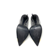Giuseppe Zanotti Crystal Embellished Pumps Suede Black Silver Consignment Shop From Runway With Love