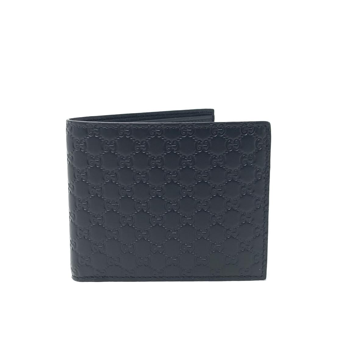 GUCCI Guccissima Web Bi-Fold Wallet Black 135902