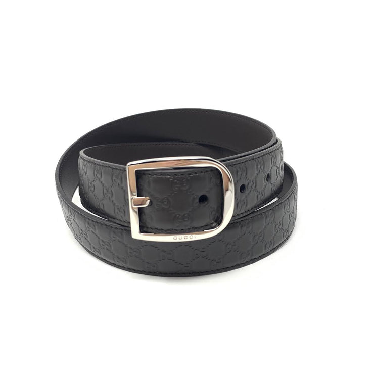 Gucci Brown Guccissima Leather Belt Silver Buckle Consignment Shop From Runway With Love