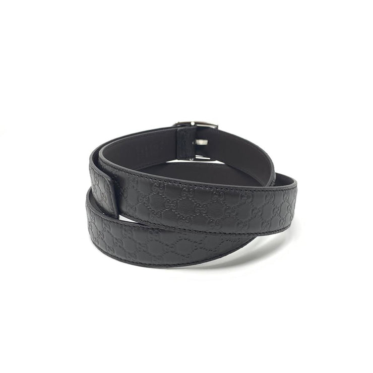 Gucci Brown Guccissima Leather Belt Silver Buckle Consignment Shop From Runway With Love