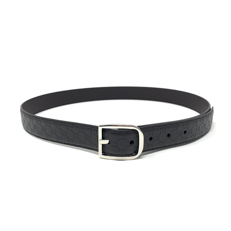 Gucci Brown Guccissima Leather Belt Silver Buckle Consignment Shop From Runway With Love
