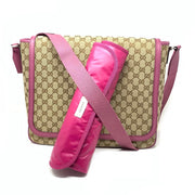 Gucci pink deals diaper bag