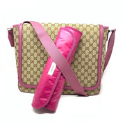 Gucci Diaper Bag- Girls Canvas Mother Baby Gift Pink Consignment Shop From Runway With Love