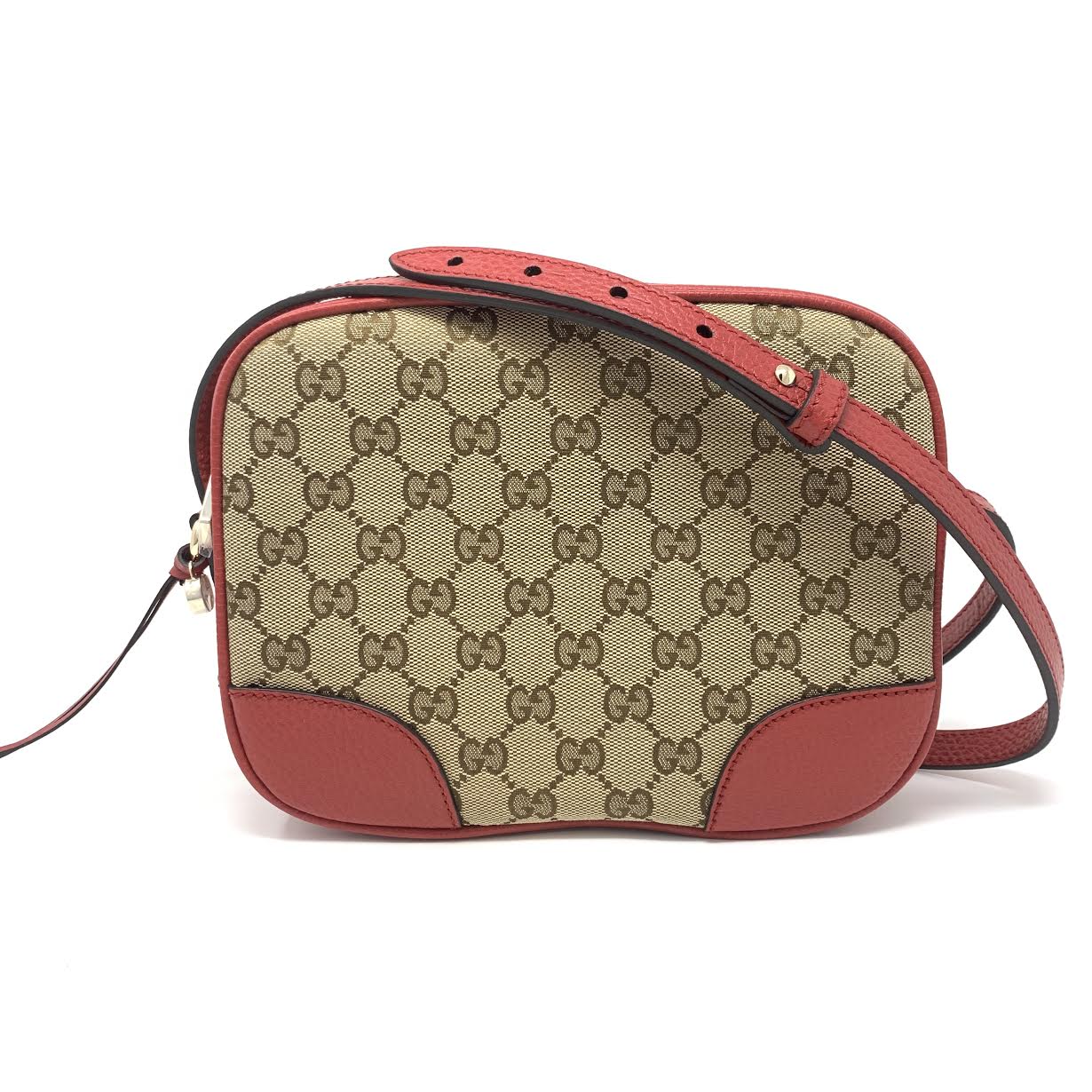 Red Gucci GG Canvas Crossbody Bag