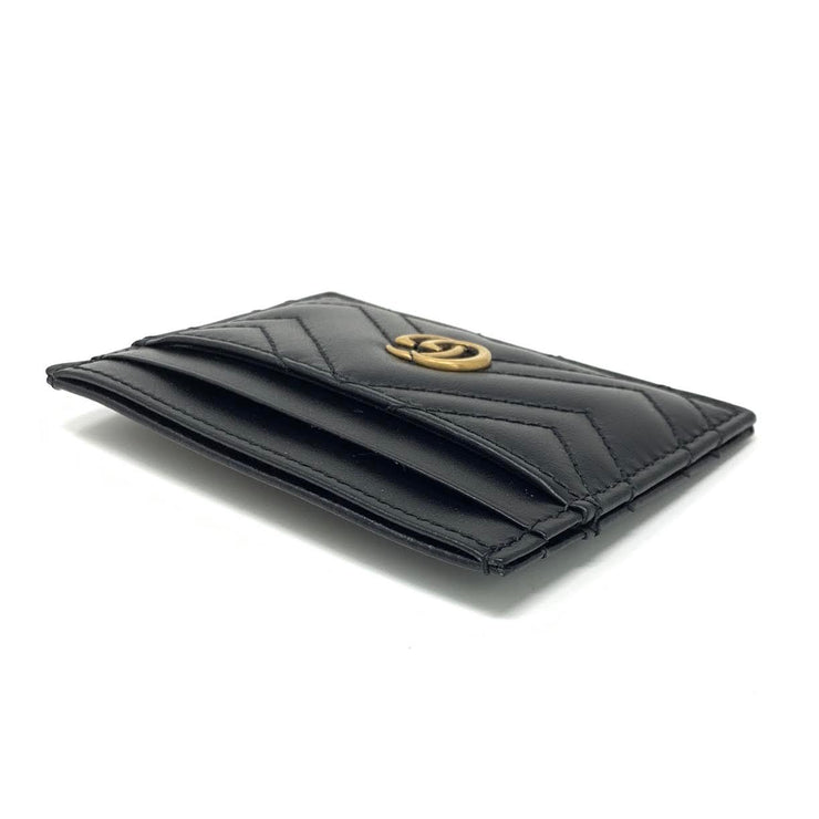 Gucci GG Marmont Card Holder Leather Consignment Shop From Runway With Love