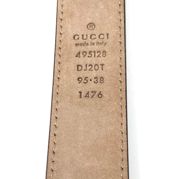 Gucci GG Marmont Leather Belt Brown Gold Consignment Shop From Runway With Love