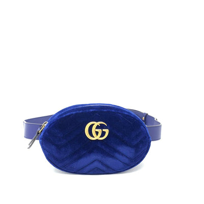 Gucci GG Marmont Matelassé Velvet Belt Bag w/ Tags
