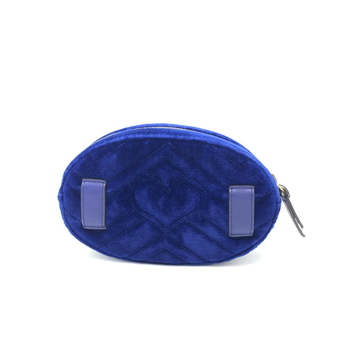 Gucci GG Marmont Matelassé Velvet Belt Bag w/ Tags