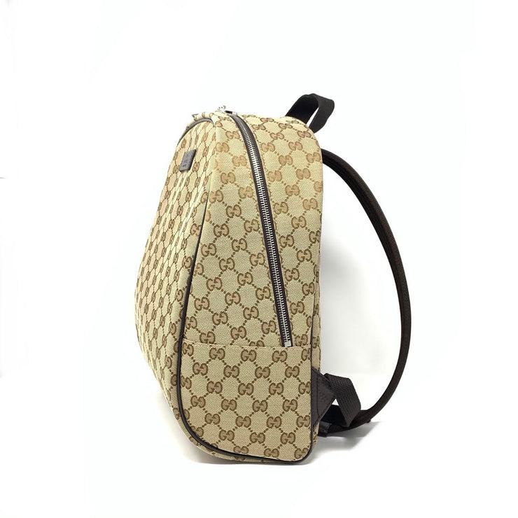 Gucci: Beige & Brown GG Supreme Backpack