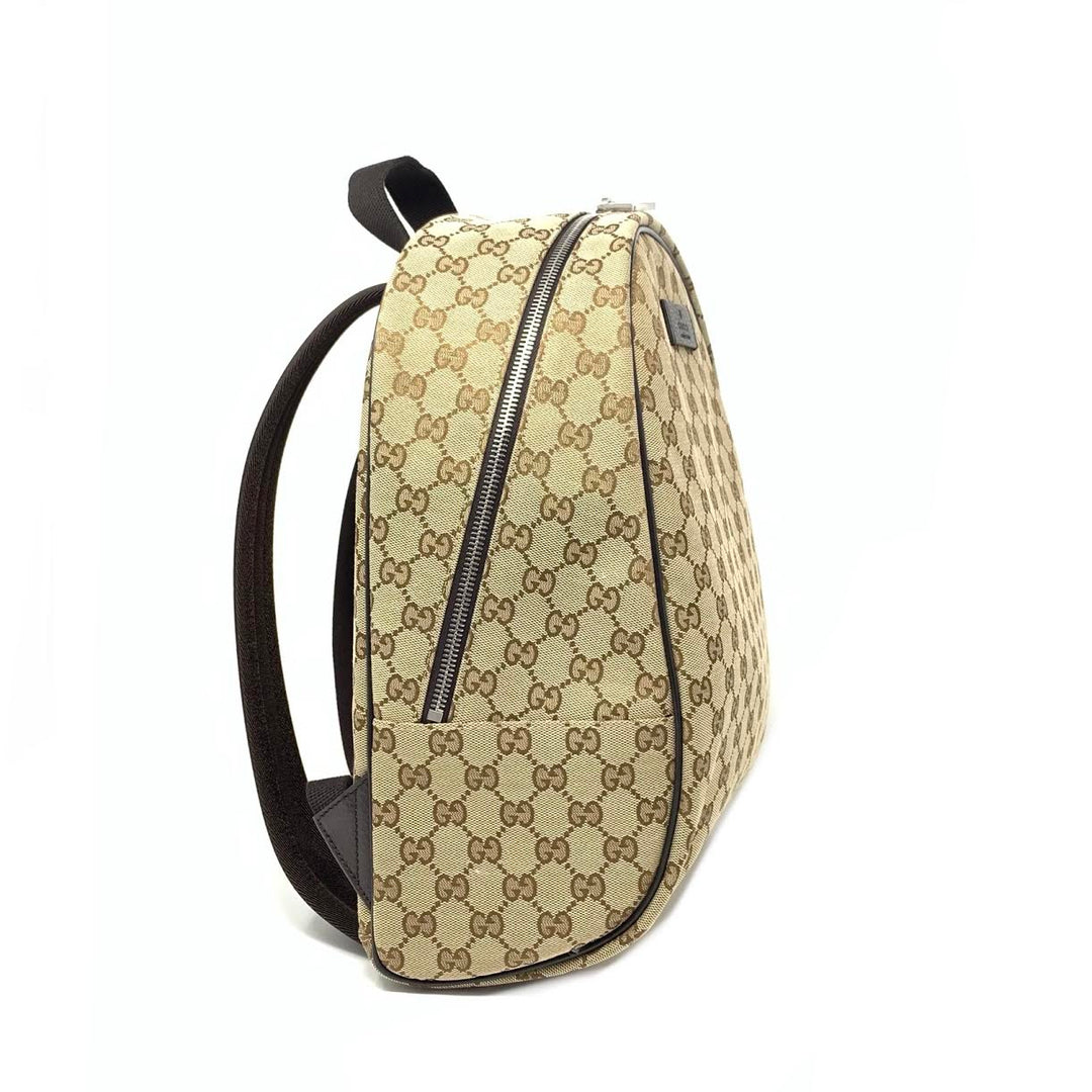 Gucci GG Supreme Beige Canvas Backpack