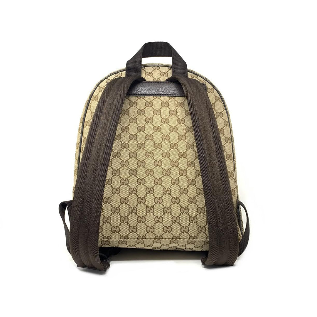 Gucci GG Supreme Beige Canvas Backpack display picture 3