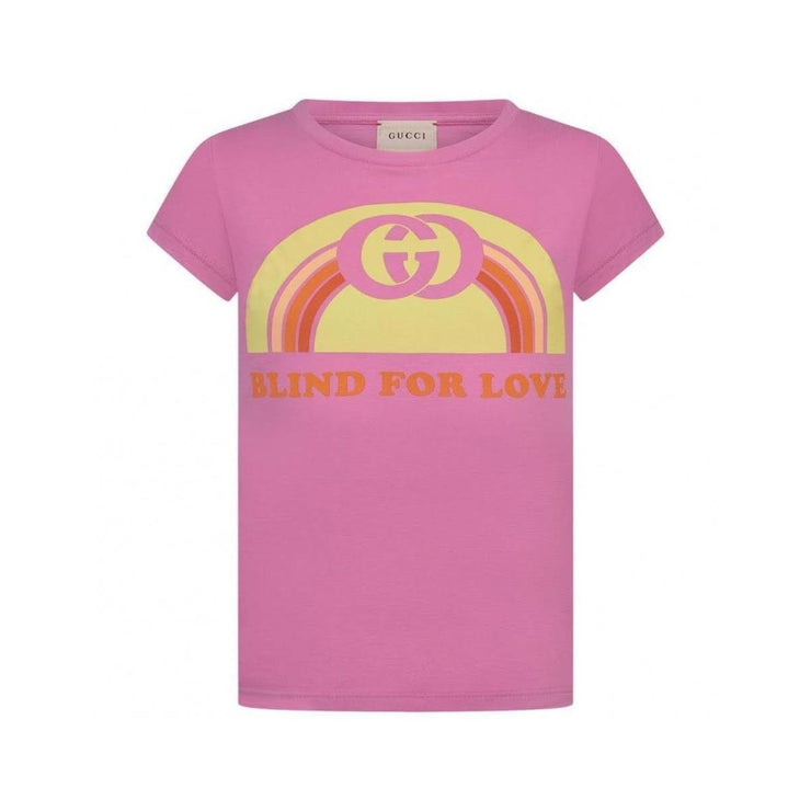 Gucci Girls Pink Cotton T-Shirt w/ Tags - Size 5