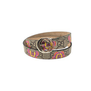 Gucci Girls' Printed GG Supreme Belt Butterfly Consignment Shop From runway With Love