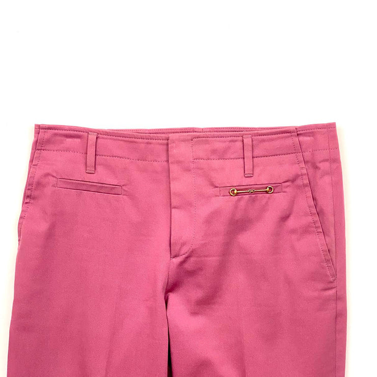 Gucci Horsebit Mid-Rise Pants Purple Chino Consignment Shop From Runway With Love