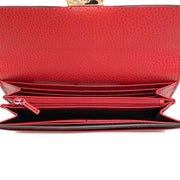 red leather Gucci continental interlocking gg wallet Consignment Shop From Runway With Love