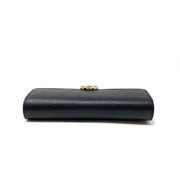 Black leather Gucci continental interlocking gg wallet Consignment Shop From Runway With Love