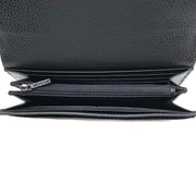 Black leather Gucci continental interlocking gg wallet Consignment Shop From Runway With Love