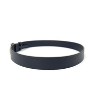 Gucci Interlocking GG Signature Leather Belt Navy Blue Consignment shop from runway with love