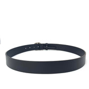 Gucci Interlocking GG Signature Leather Belt Navy Blue Consignment shop from runway with love