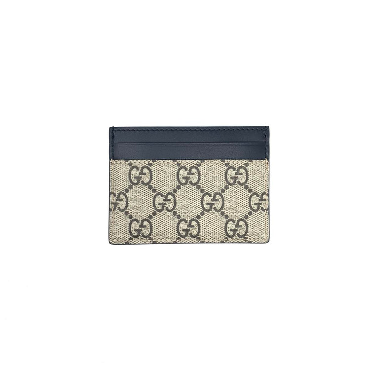 Gucci Kingsnake Supreme Card Holder Beige Consignment shop from runway with love