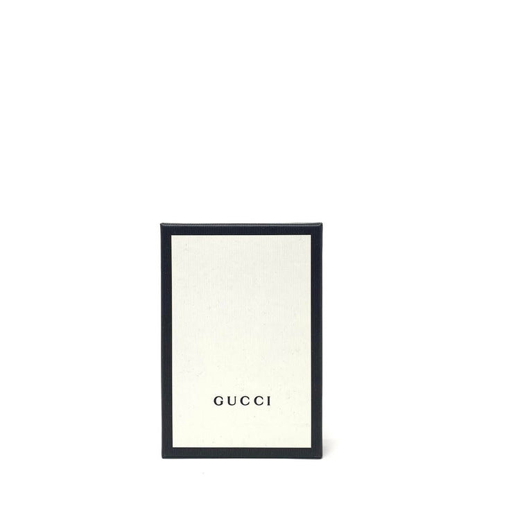 Gucci Card Case GG Supreme Kingsnake Print Beige/Ebony