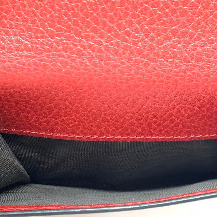 Gucci Interlocking GG Compact Wallet Red Leather Consignment Shop From Runway With Love