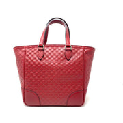 Gucci Microguccissima Small Bree Tote red Leather Crossbody Consignment Shop From Runway With Love