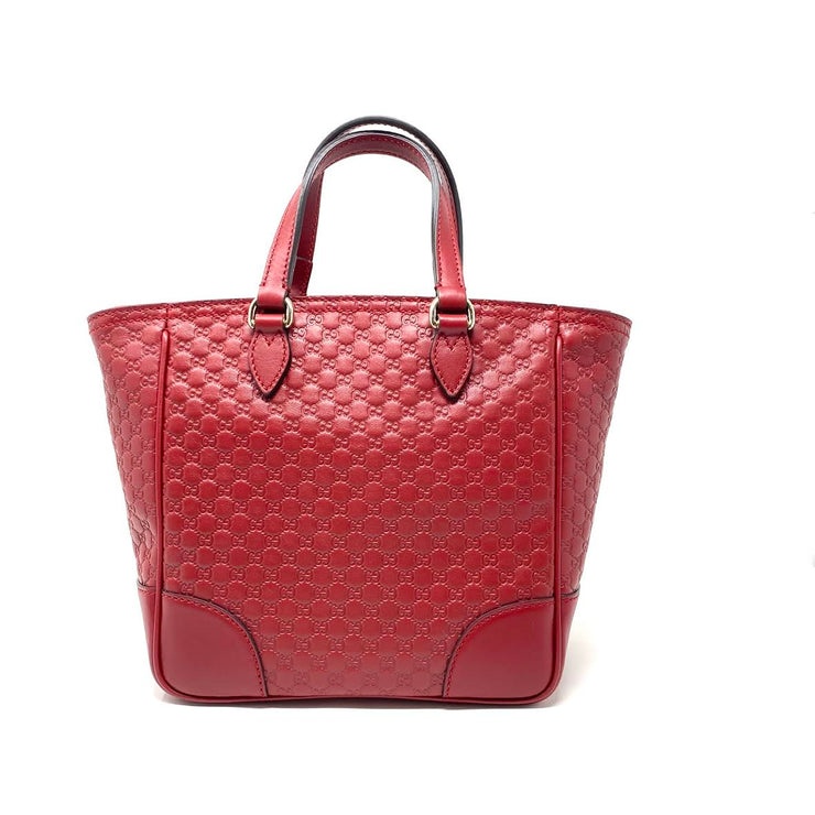 Gucci Microguccissima Small Bree Tote red Leather Crossbody Consignment Shop From Runway With Love