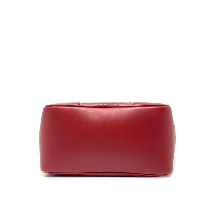 Gucci Microguccissima Small Bree Tote red Leather Crossbody Consignment Shop From Runway With Love