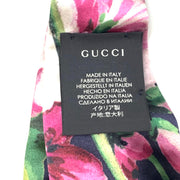 Gucci Silk Duchesse Headband Floral Navy Blue Pink Consignment Shop From Runway With Love