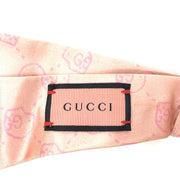 pink Gucci silk Duchesse headband GG ghost print Consignment Shop From Runway With Love