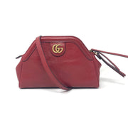 Gucci Small Red Leather Re(Belle) Shoulder Bag Marmont Consignment Shop From Runway With Love