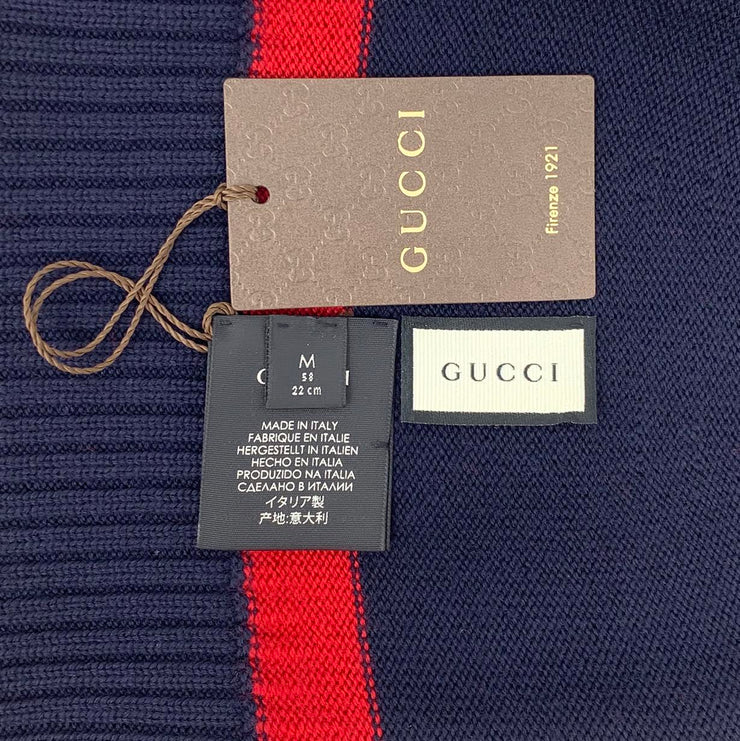 Gucci Striped Wool Hat Beanie Consignment Shop From Runway With Love