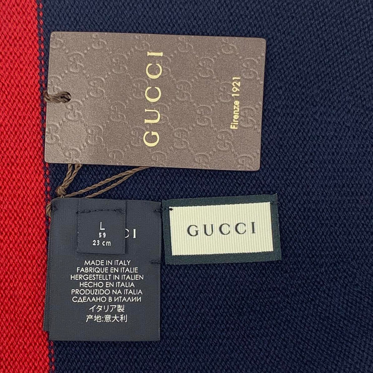 Gucci Striped Wool Hat Beanie Consignment Shop From Runway With Love