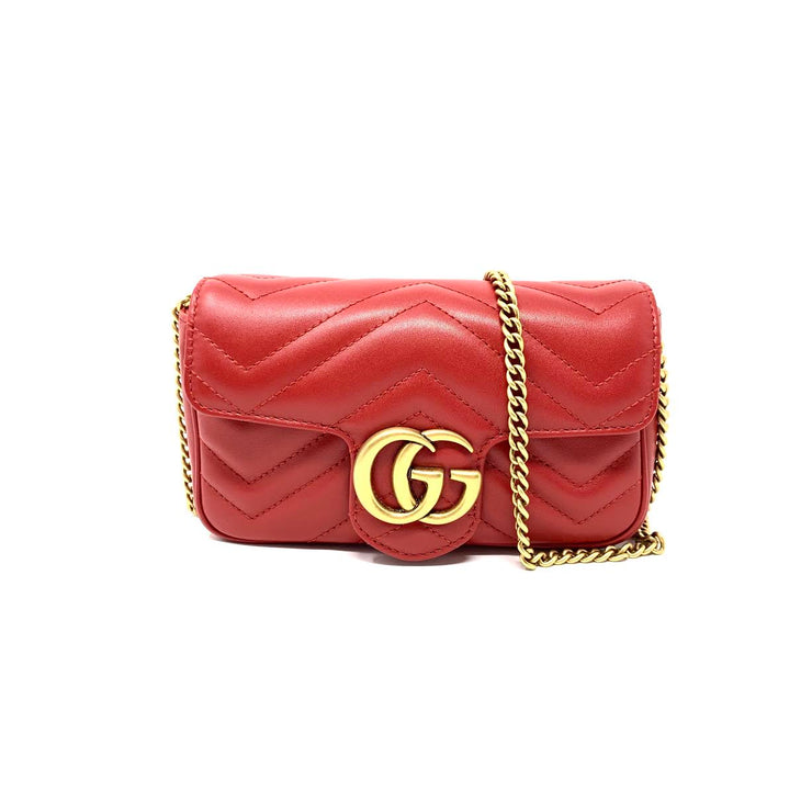 Gucci Super Mini GG Marmont Matelassé Bag w/ Tags