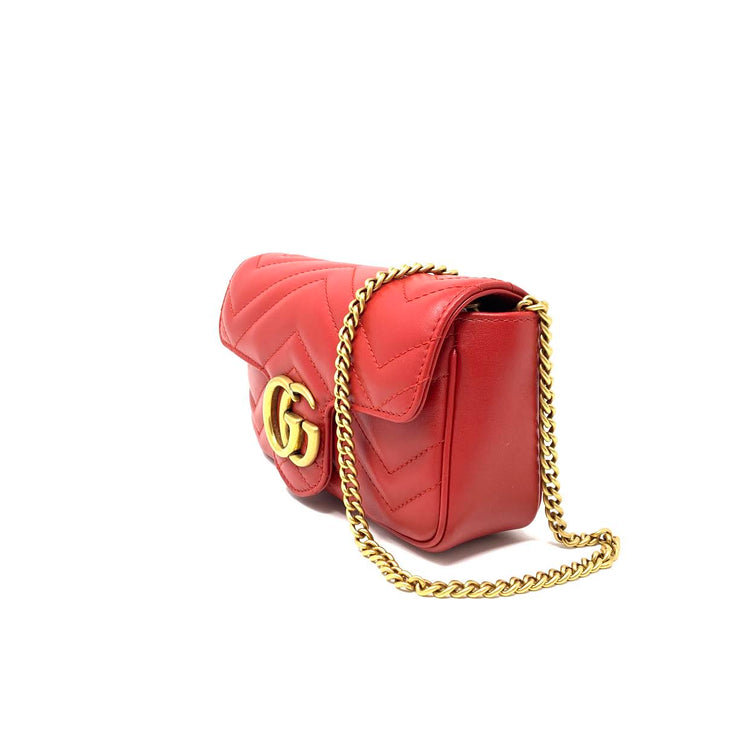 Gucci Super Mini GG Marmont Matelassé Bag w/ Tags