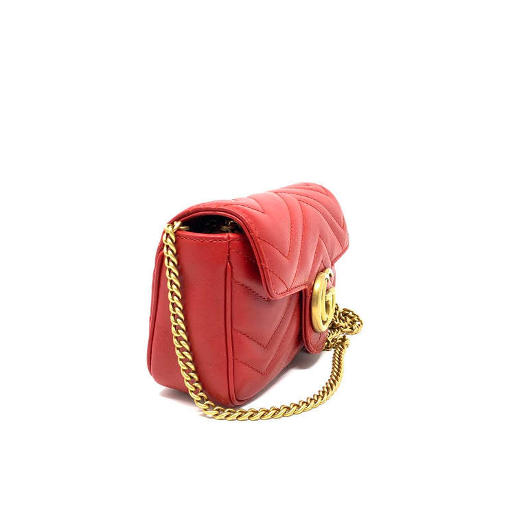Gucci Super Mini GG Marmont Matelassé Bag w/ Tags