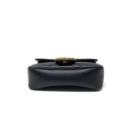Gucci Super Mini GG Marmont Matelassé Bag in Black consignment Shop From Runway With Love