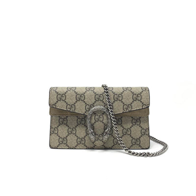 Gucci Super Mini GG Supreme Dionysus Bag Consignment Shop From Runway With Love