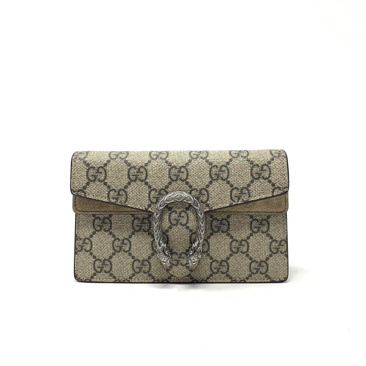 Gucci Super Mini GG Supreme Dionysus Bag Consignment Shop From Runway With Love